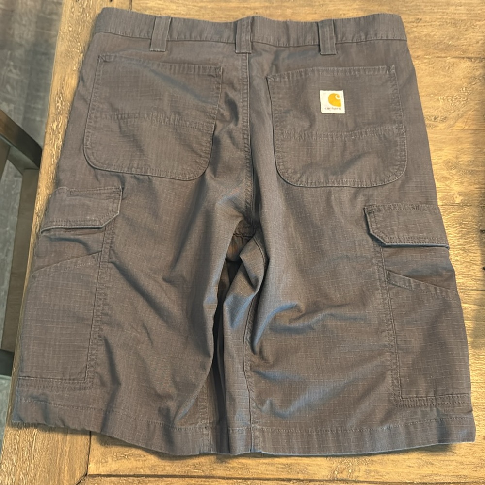 Carhartt Force Relaxed Fit Ripstop Shorts Gray 33 - Picture 4 of 8